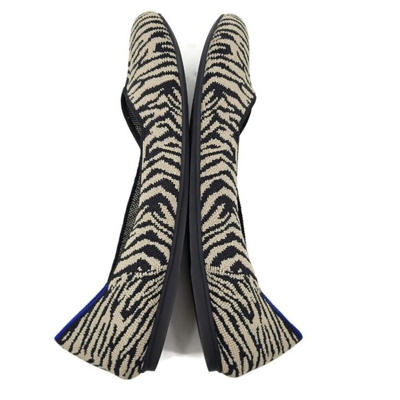Rothy's The Flat Zebra Print Womens 10.5 Shoes Ballet Retired - Picture 5 of 9